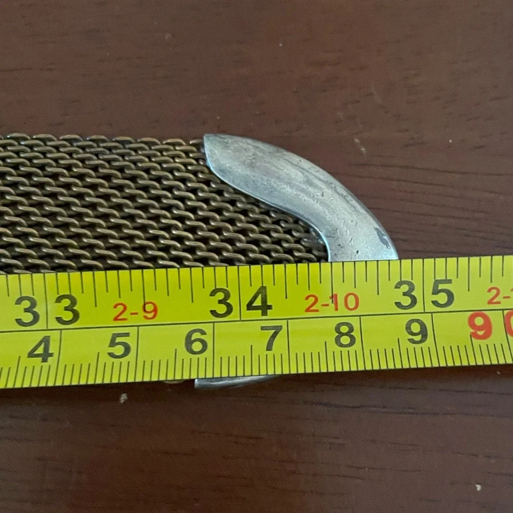 VTG Ralph Lauren Metal Mesh Belt with Silver Buckle
